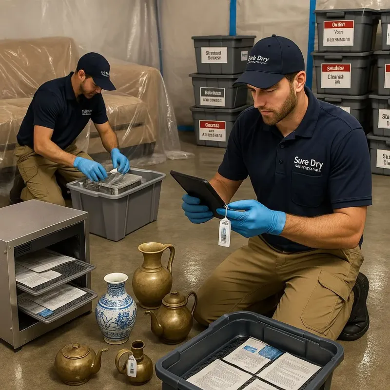 Content Protection and Restoration process in Orland Park, IL